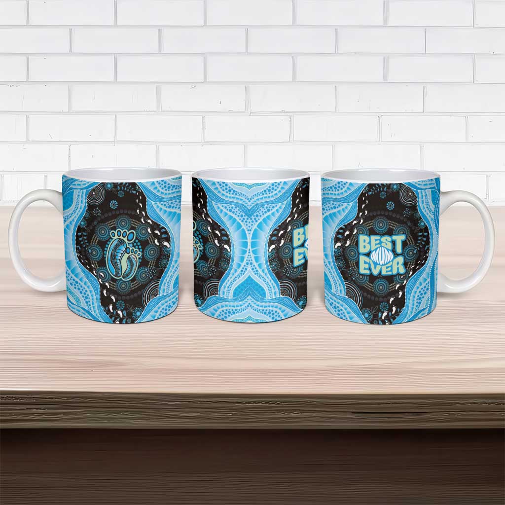 Australia Mother's Day Ceramic Mug Best Mum Ever Blue Version