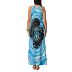 Australia Mother's Day Family Matching Tank Maxi Dress and Hawaiian Shirt Best Mum Ever Blue Version