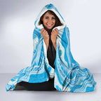 Australia Mother's Day Hooded Blanket Best Mum Ever Blue Version