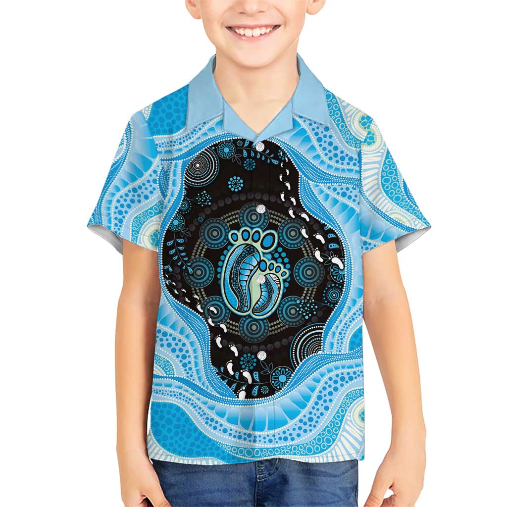 Australia Mother's Day Kid Hawaiian Shirt Best Mum Ever Blue Version