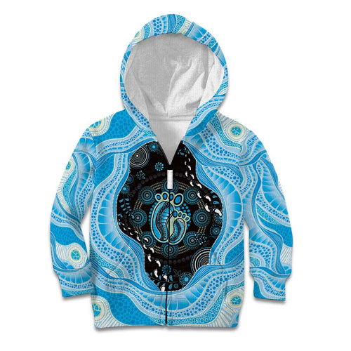 Australia Mother's Day Kid Hoodie Best Mum Ever Blue Version