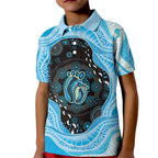Australia Mother's Day Kid Polo Shirt Best Mum Ever Blue Version
