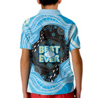 Australia Mother's Day Kid Polo Shirt Best Mum Ever Blue Version