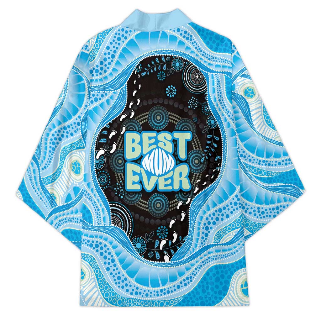 Australia Mother's Day Kimono Best Mum Ever Blue Version