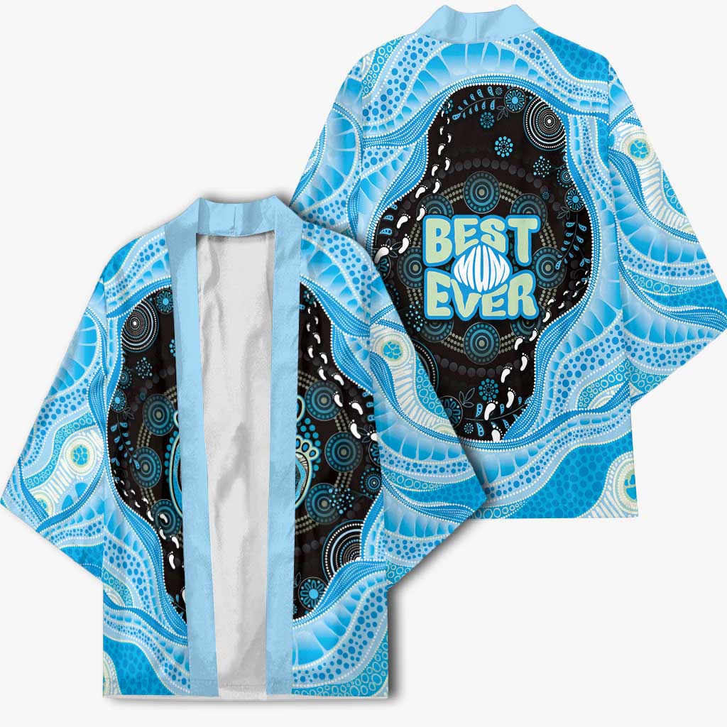 Australia Mother's Day Kimono Best Mum Ever Blue Version
