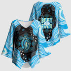 Australia Mother's Day Kimono Sleeve Blouse Best Mum Ever Blue Version