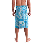 Australia Mother's Day Lavalava Best Mum Ever Blue Version