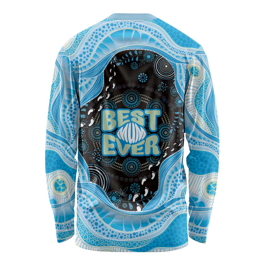 Australia Mother's Day Long Sleeve Shirt Best Mum Ever Blue Version