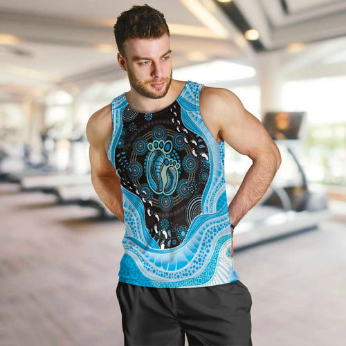 Australia Mother's Day Men Tank Top Best Mum Ever Blue Version