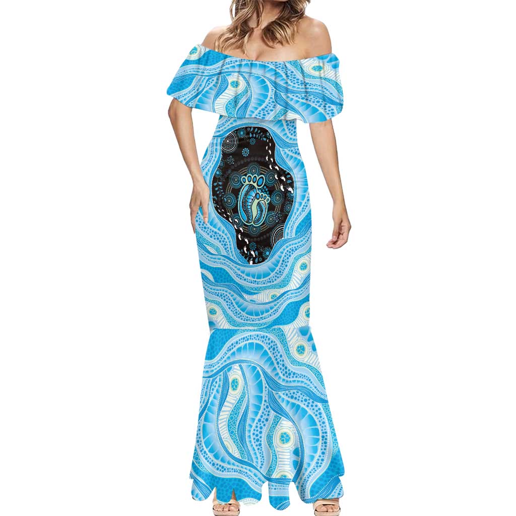 Australia Mother's Day Mermaid Dress Best Mum Ever Blue Version