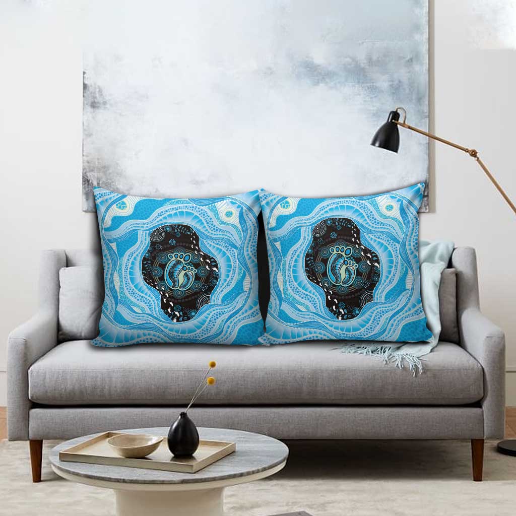 Australia Mother's Day Pillow Cover Best Mum Ever Blue Version
