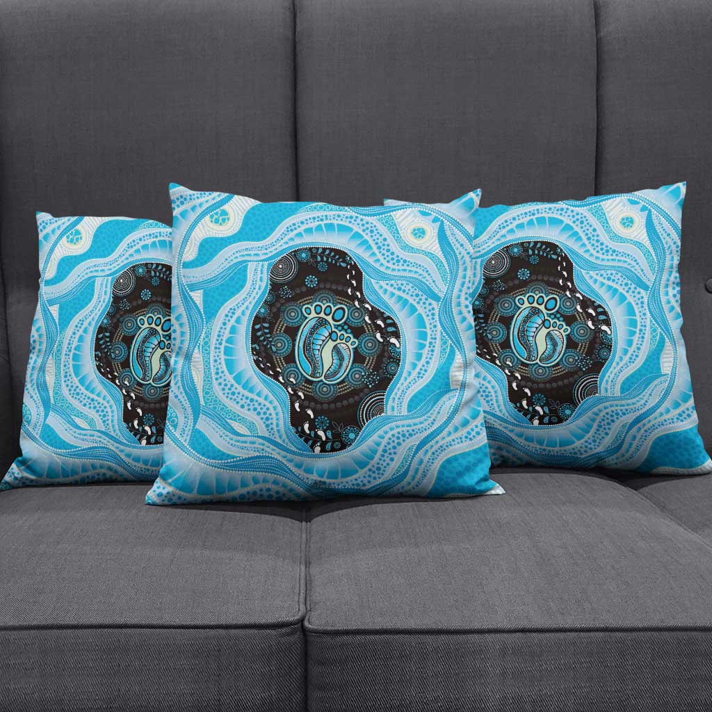 Australia Mother's Day Pillow Cover Best Mum Ever Blue Version