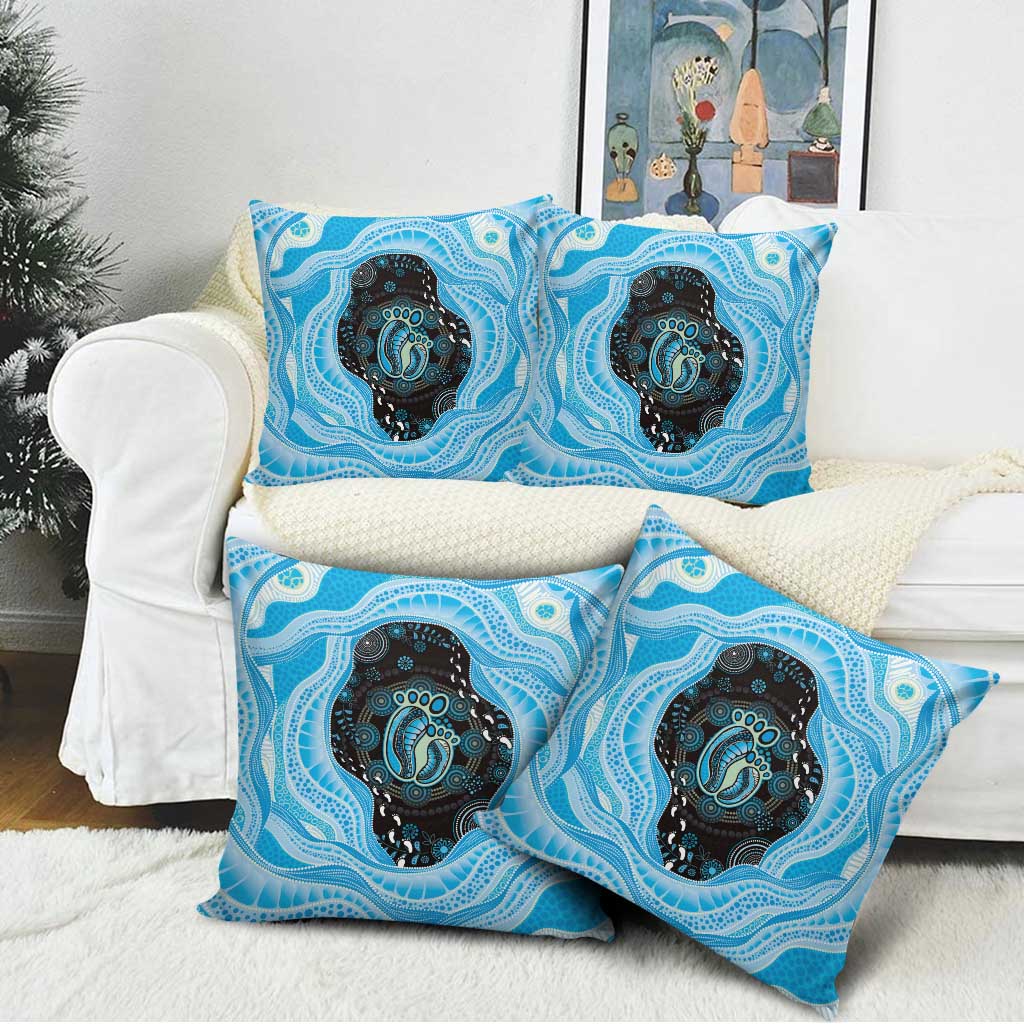 Australia Mother's Day Pillow Cover Best Mum Ever Blue Version