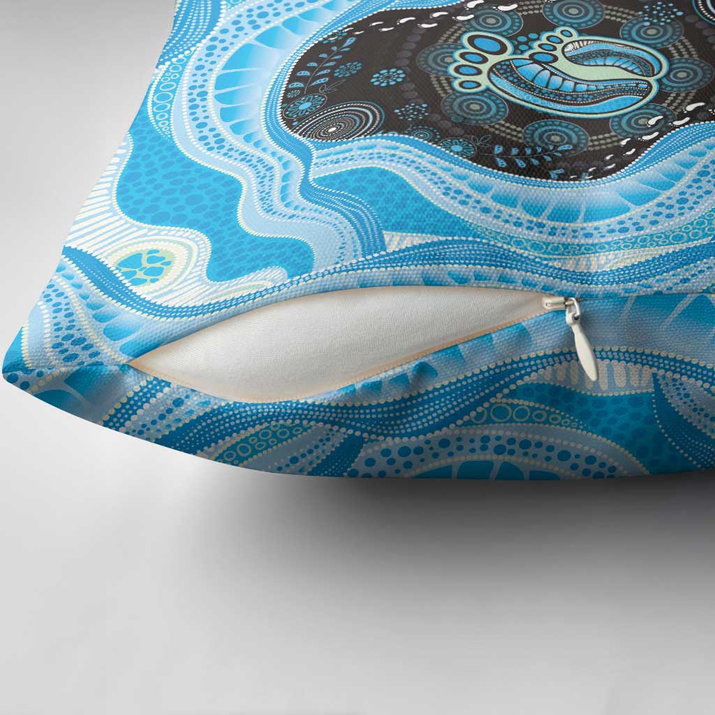 Australia Mother's Day Pillow Cover Best Mum Ever Blue Version