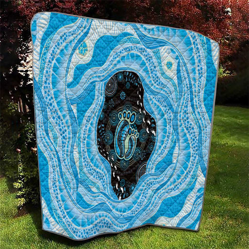 Australia Mother's Day Quilt Best Mum Ever Blue Version