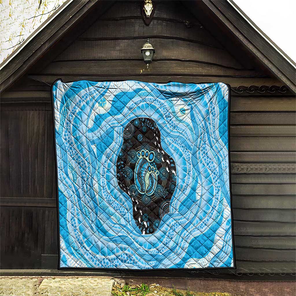 Australia Mother's Day Quilt Best Mum Ever Blue Version
