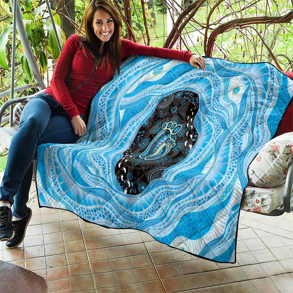 Australia Mother's Day Quilt Best Mum Ever Blue Version