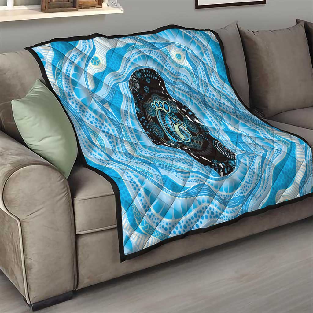 Australia Mother's Day Quilt Best Mum Ever Blue Version