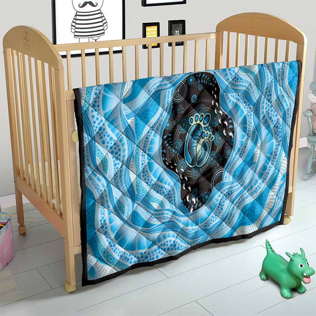 Australia Mother's Day Quilt Best Mum Ever Blue Version
