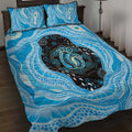 Australia Mother's Day Quilt Bed Set Best Mum Ever Blue Version
