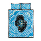 Australia Mother's Day Quilt Bed Set Best Mum Ever Blue Version