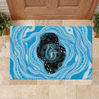 Australia Mother's Day Rubber Doormat Best Mum Ever Blue Version