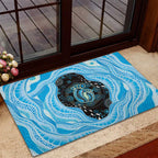 Australia Mother's Day Rubber Doormat Best Mum Ever Blue Version