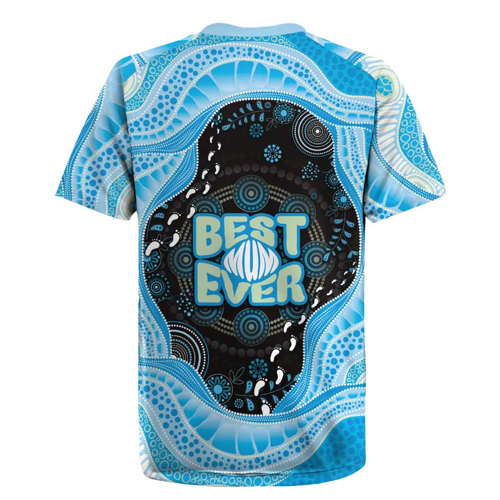 Australia Mother's Day Rugby Jersey Best Mum Ever Blue Version