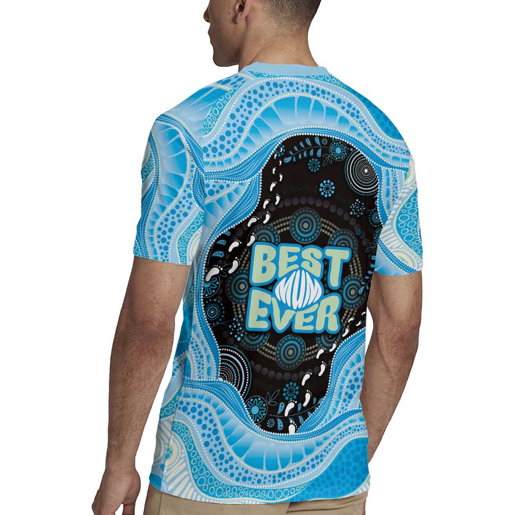 Australia Mother's Day Rugby Jersey Best Mum Ever Blue Version