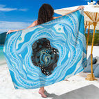 Australia Mother's Day Sarong Best Mum Ever Blue Version