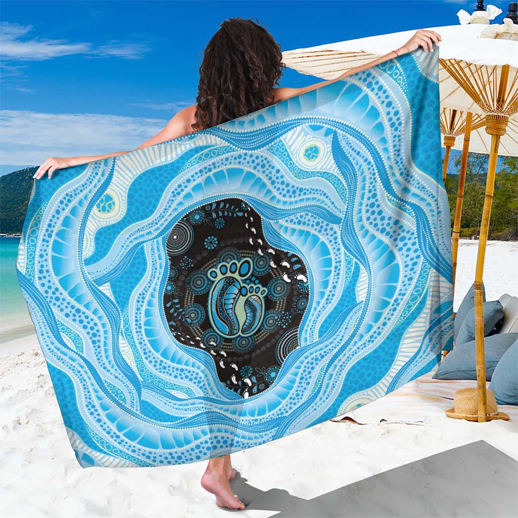 Australia Mother's Day Sarong Best Mum Ever Blue Version