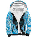 Australia Mother's Day Sherpa Hoodie Best Mum Ever Blue Version