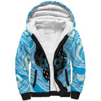 Australia Mother's Day Sherpa Hoodie Best Mum Ever Blue Version