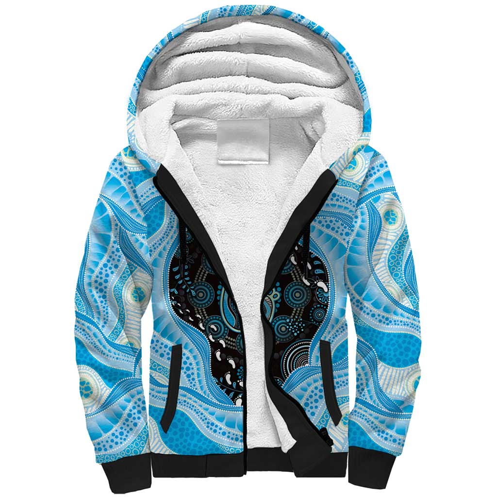 Australia Mother's Day Sherpa Hoodie Best Mum Ever Blue Version