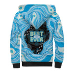 Australia Mother's Day Sherpa Hoodie Best Mum Ever Blue Version