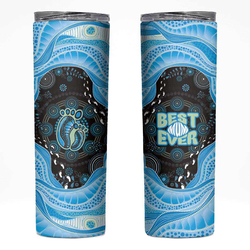 Australia Mother's Day Skinny Tumbler Best Mum Ever Blue Version