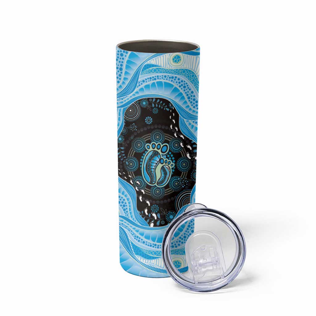 Australia Mother's Day Skinny Tumbler Best Mum Ever Blue Version