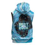Australia Mother's Day Sleeveless Hoodie Best Mum Ever Blue Version