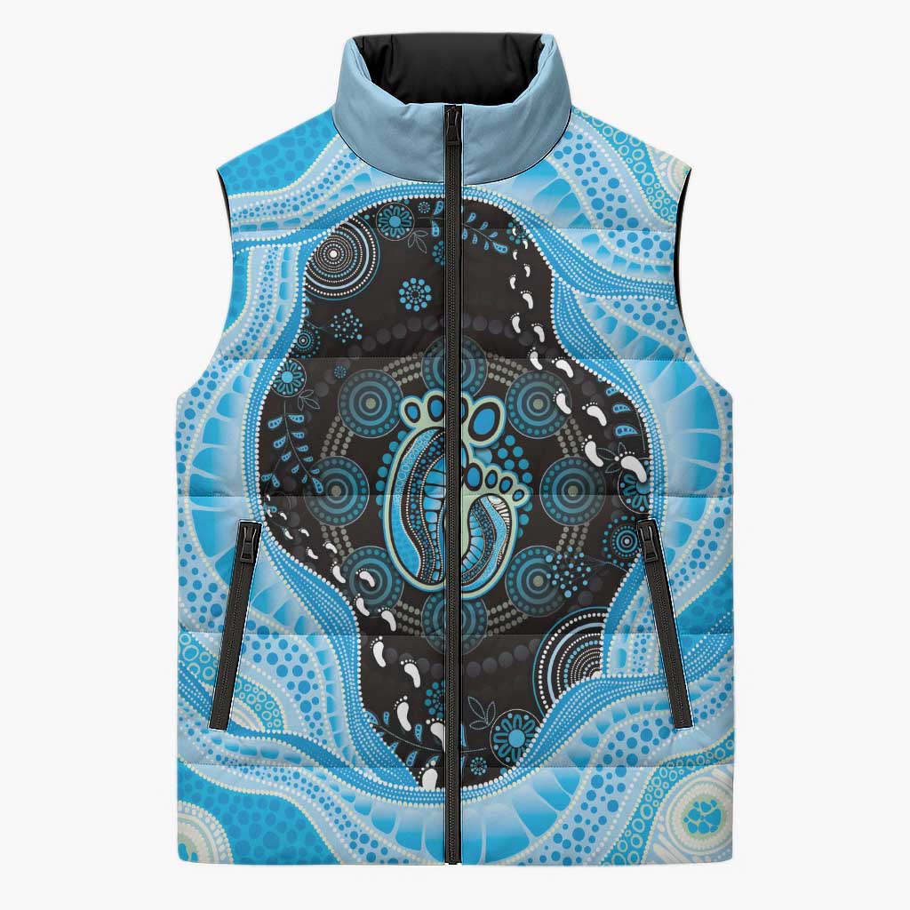 Australia Mother's Day Sleeveless Puffer Jacket Best Mum Ever Blue Version