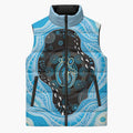 Australia Mother's Day Sleeveless Puffer Jacket Best Mum Ever Blue Version