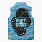 Australia Mother's Day Sleeveless Puffer Jacket Best Mum Ever Blue Version