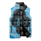 Australia Mother's Day Sleeveless Puffer Jacket Best Mum Ever Blue Version