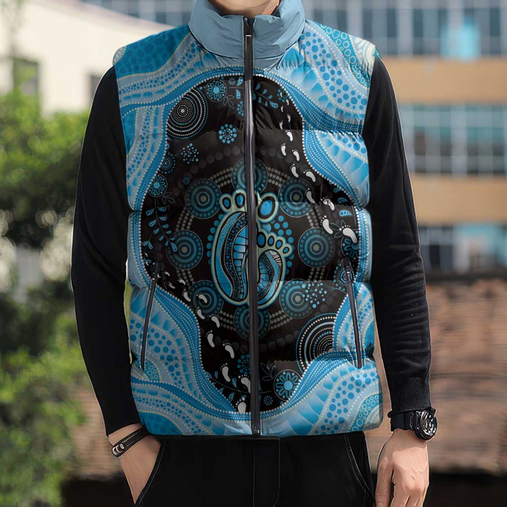 Australia Mother's Day Sleeveless Puffer Jacket Best Mum Ever Blue Version