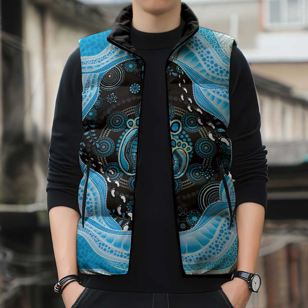 Australia Mother's Day Sleeveless Puffer Jacket Best Mum Ever Blue Version