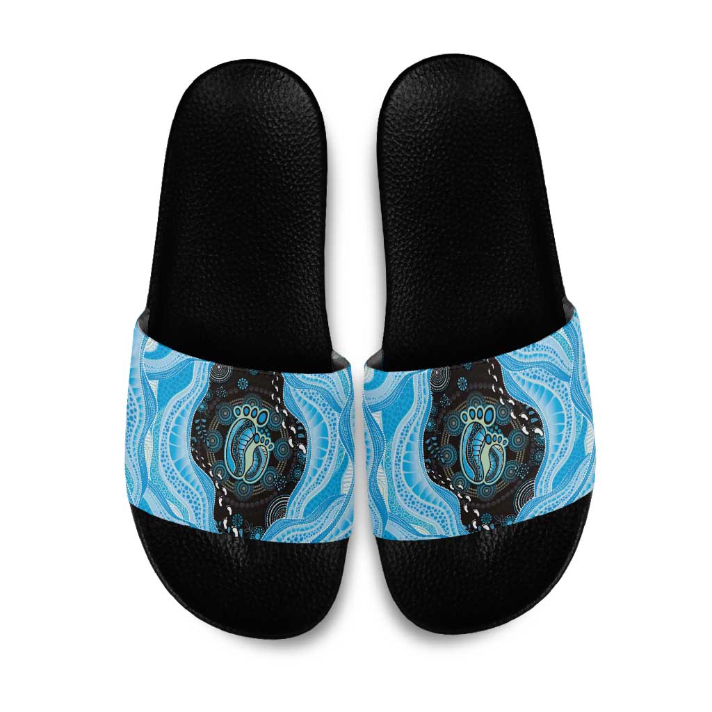 Australia Mother's Day Slide Sandals Best Mum Ever Blue Version