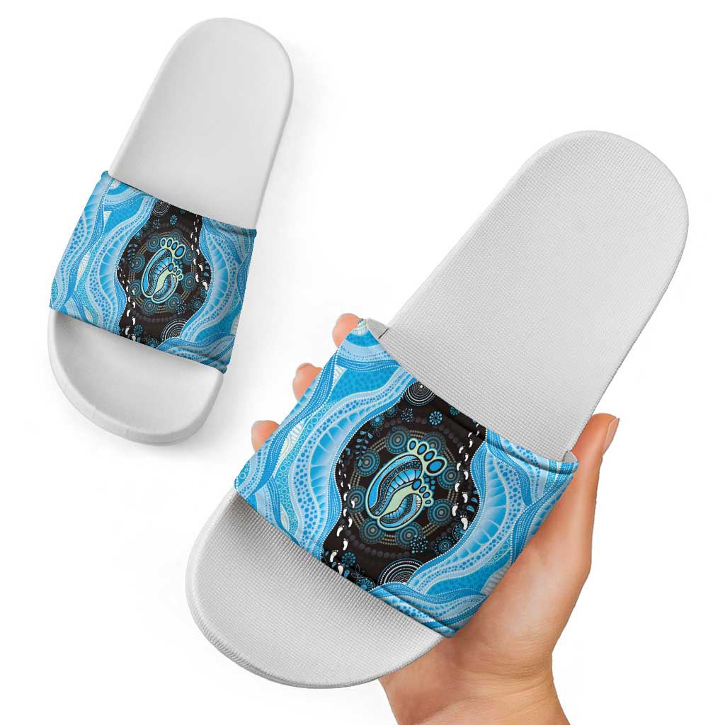 Australia Mother's Day Slide Sandals Best Mum Ever Blue Version
