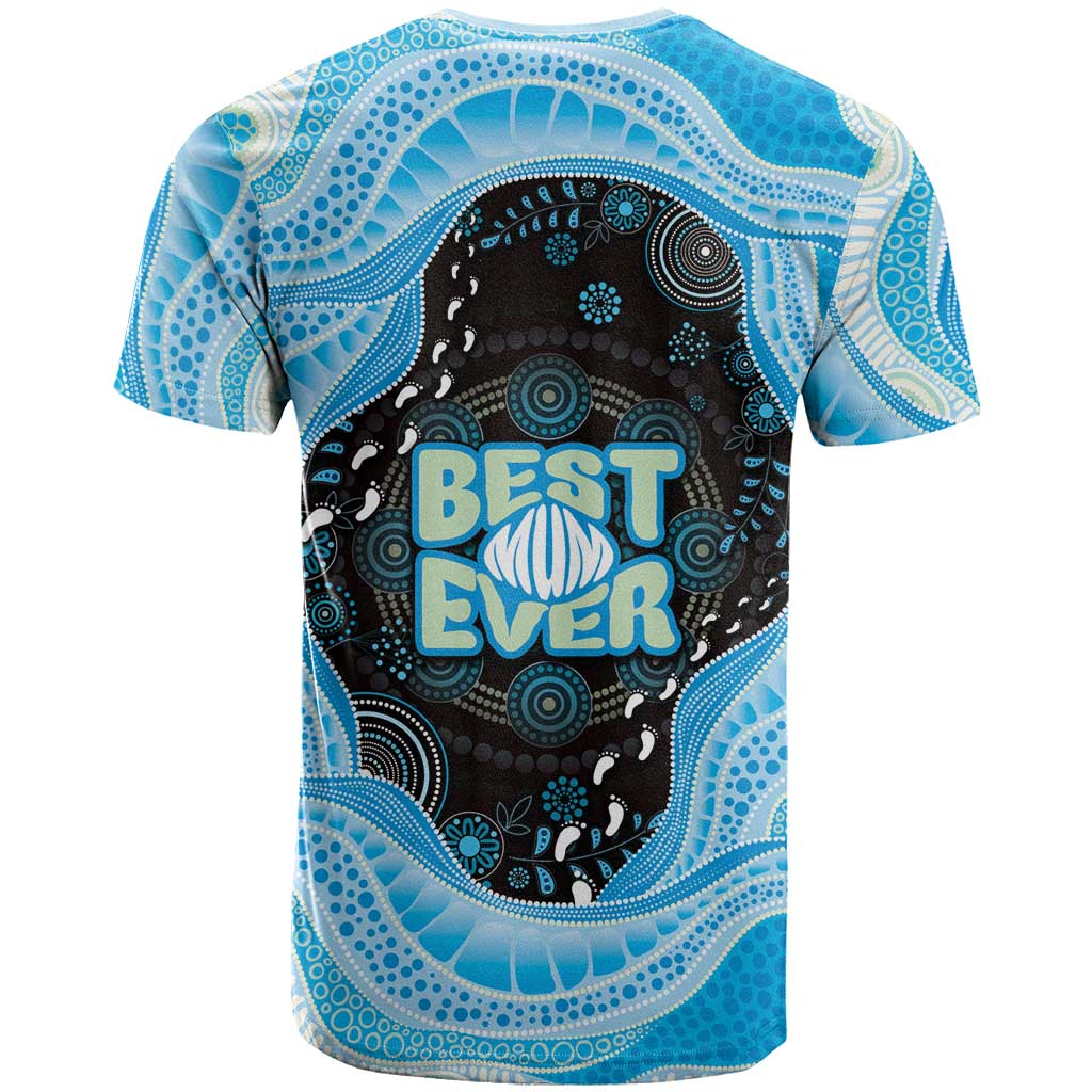 Australia Mother's Day T Shirt Best Mum Ever Blue Version