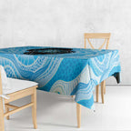 Australia Mother's Day Tablecloth Best Mum Ever Blue Version