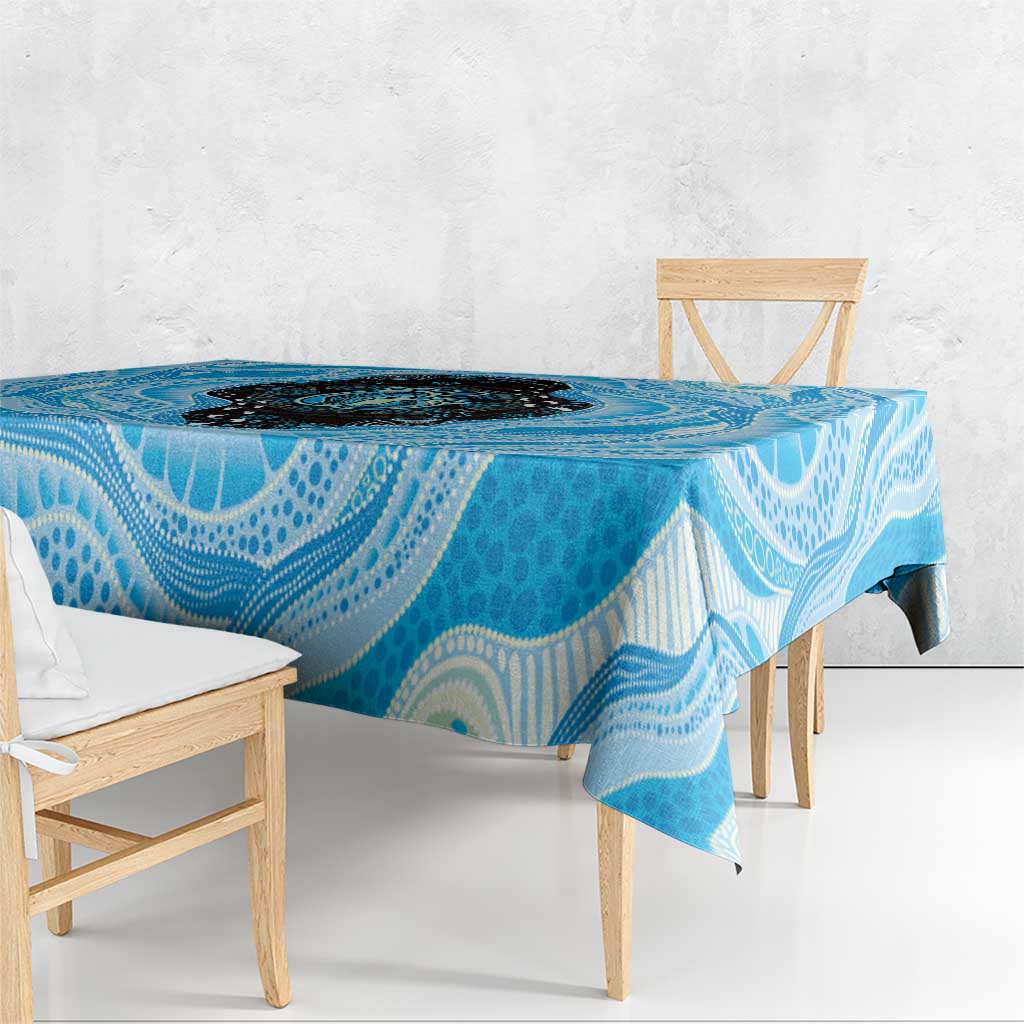 Australia Mother's Day Tablecloth Best Mum Ever Blue Version