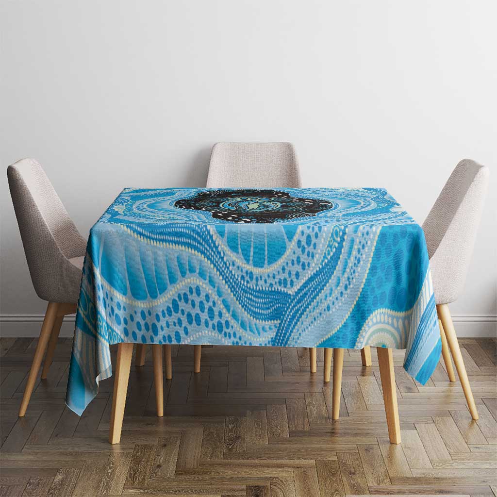 Australia Mother's Day Tablecloth Best Mum Ever Blue Version